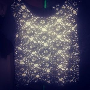 Wet Seal LG & Flying Tomato Glittery Burgundy Top